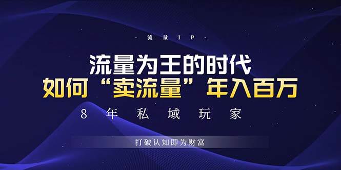 （13433期）未来如何通过“卖流量”年入百万，跨越一切周期绝对蓝海项目-智创网