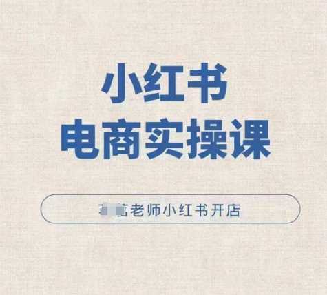 小红薯电商实操课，小红书开店实操必学课-智创网