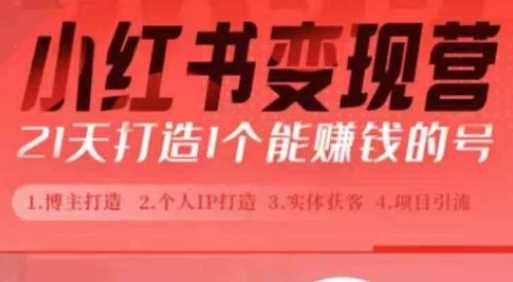 小红书博主课，21天从0到1打造1个能赚钱的红薯号，适用于新手小白-智创网
