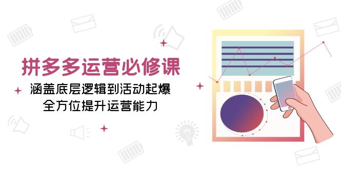 （13647期）拼多多运营必修课：涵盖底层逻辑到活动起爆，全方位提升运营能力-智创网