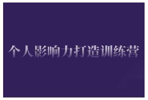 个人影响力打造训练营，掌握公域引流、私域运营、产品定位等核心技能，实现从0到1的个人IP蜕变-智创网