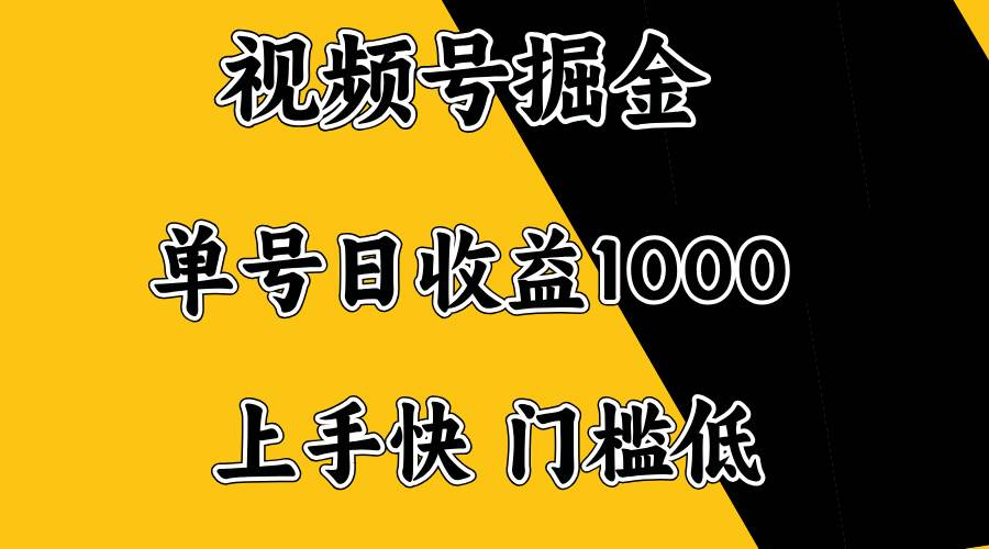 （14183期）视频号掘金，单号日收益1000+，门槛低，容易上手。-智创网
